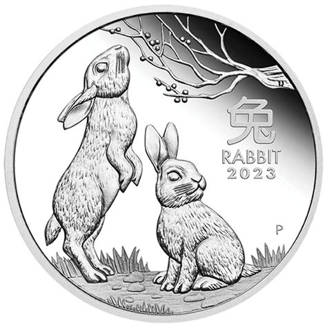 Oz Proof Silver Australian Lunar Rabbit Coins Silver