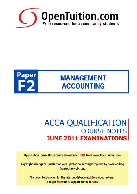 PDF ACCA Paper F2 Notes Open Tuition DOKUMEN TIPS