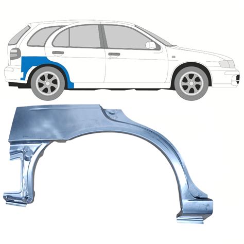 Nissan Almera Wielkast Reparatie Paneel Rechts