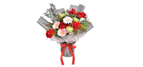 Rose Gerbera Birthday Bouquet Ferns N Petals Flowers Gifting Made