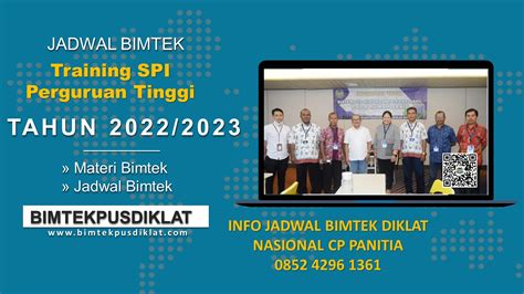 Info Training Spi Perguruan Tinggi Tahun Bimtek Pusdiklat