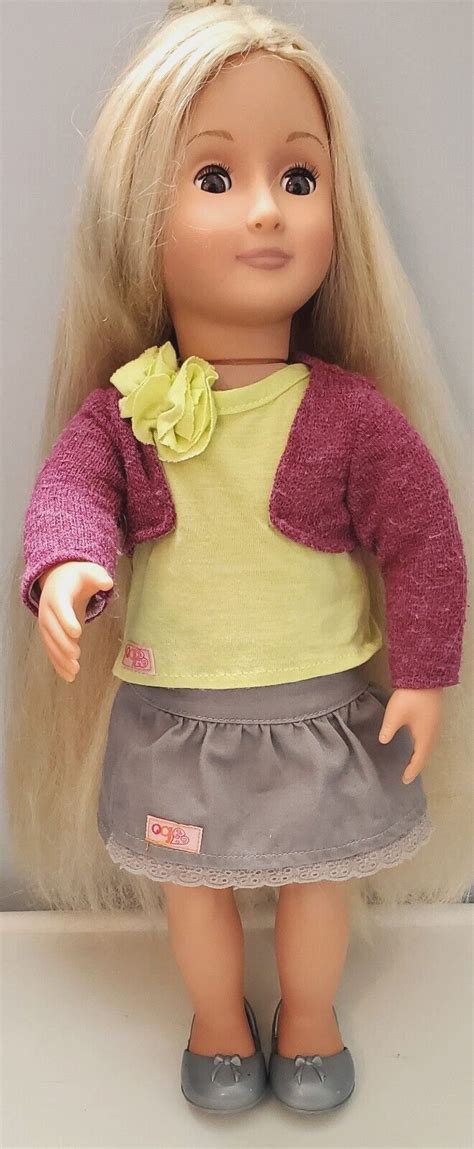 Our Generation 18 Inch Doll Blond Hair Grows When You Push The Button Ebay In 2024 Blonde