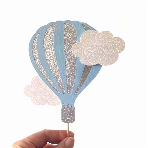 Hot Air Balloon Cake Cupcake Toppers Melrose Paper Designs