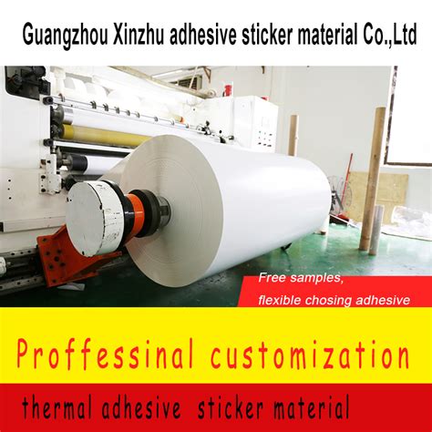 59 Grams Thermal Adhesive Sticker Label Material Factory Wholesale Xzrj