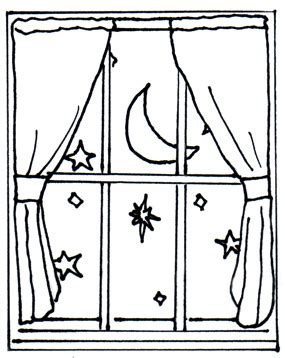 Opened Window At Night Clip Art Library Clip Art Library