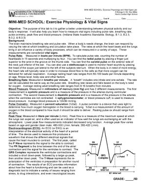 Fillable Online MM Exercise Physiology Vital Signs Rev 3 14 Mr Doc