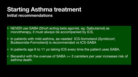 Asthma Review Gina Guidelines Summary Ppt