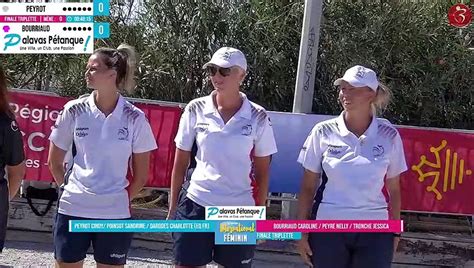 Finale du triplette 10ème International féminin à pétanque de Palavas