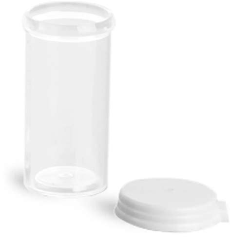 5 Dram Clear Styrene Vials W Snap Caps