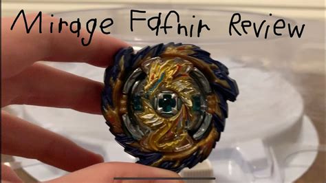 Beyblade Burst Sparking B Mirage Fafnir Nothing S Review Youtube