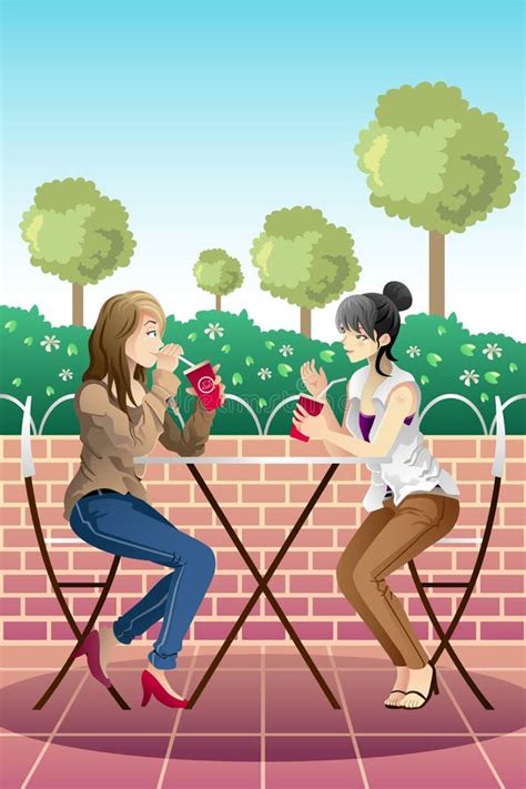 Girls Hanging Out Stock Illustration Illustration Of Best 10467128