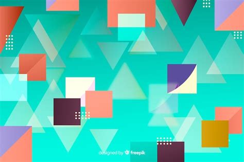 Abstracte Geometrische Vormen Achtergrond Gratis Vector