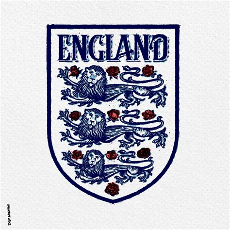 A Retro Redesign For England Football Badge Behance