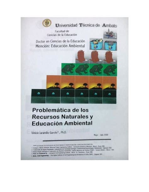 Pdf Recursos Naturales Y Educacion Ambiental Dokumen Tips