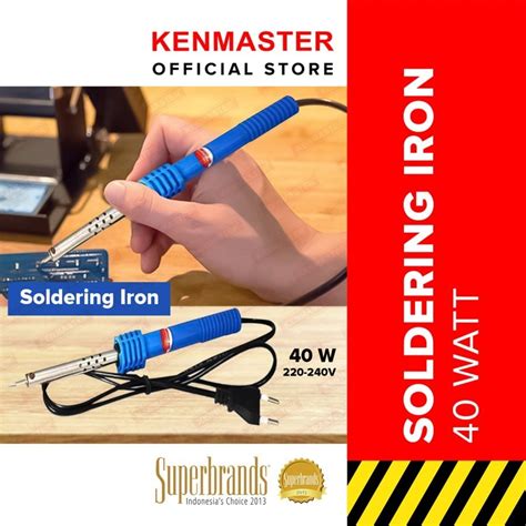 Jual Kenmaster Solderan Iron 40 Watt Alat Solder Listrik Pensil