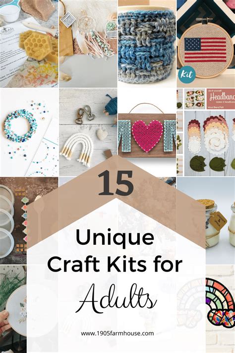 15 Unique Craft Kits for Adults - 1905 Farmhouse