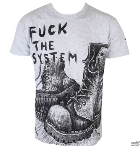 tričko pánské ALISTAR Fuck the System ALI337 Metalshop cz