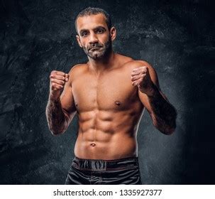 Professional Muay Thai Boxer Naked Torso Foto Stok 1335927563 Shutterstock
