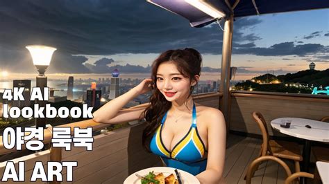 K AI art lookbook bikini City Night LookBook 도시 야경 룩북 AI ART FASHION