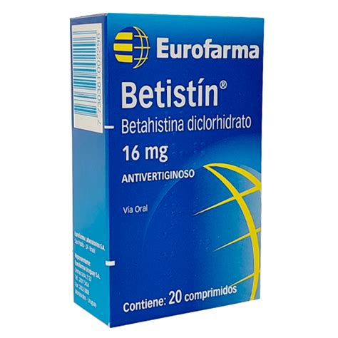 Betistin Betahistina Diclorhidrato Mg Caja De Comprimidos