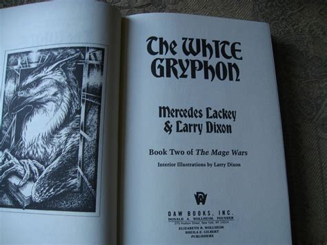 Mercedes Lackey Larry Dixon The White Gryphon First Printing