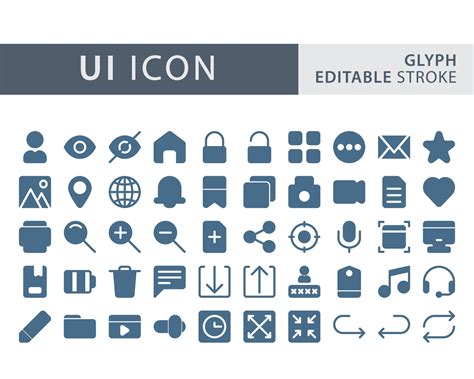 Set Of User Interface Icon Set 2134689 Vector Art At Vecteezy