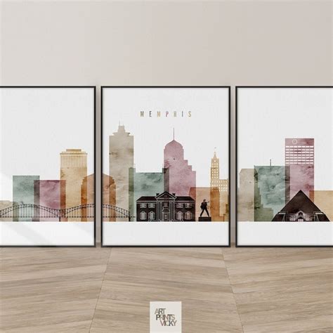 Memphis Skyline Etsy