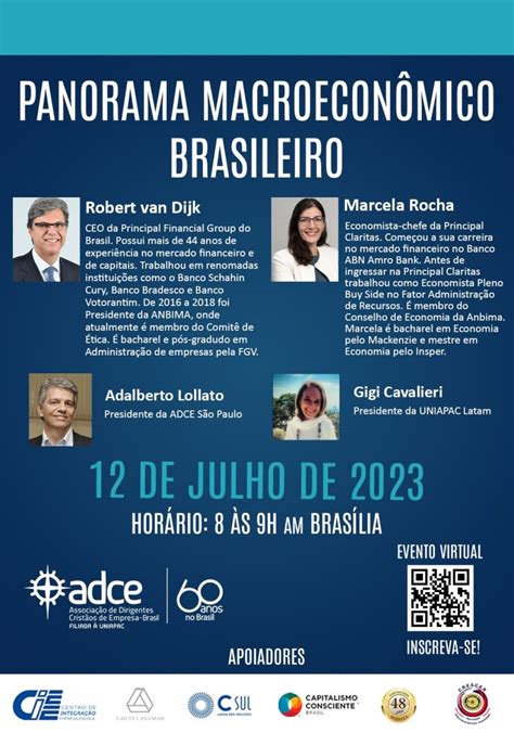 Participe Do Caf Da Adce Uniapac O Tema Panorama Macroecon Mico