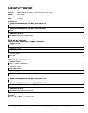 Pp Lab Report Blood Pdf LABORATORY REPORT Activity Hematocrit And