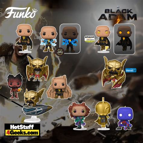 All The New Black Adam Movie Funko Pops To Collect