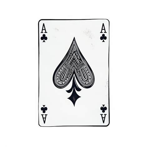 A Black And Gold Ace Of A Playing Card Premium Ai Generated Image