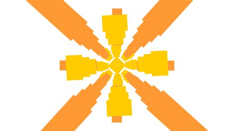 a yellow and orange cross 47740012 PNG