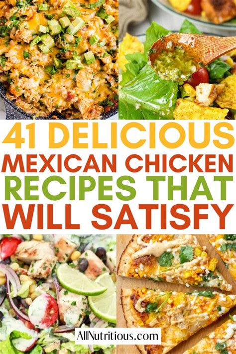 41 Best Mexican Chicken Recipes for Easy Dinner - All Nutritious