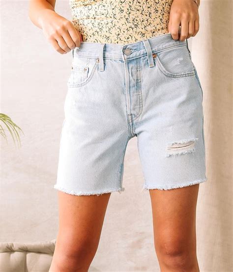 Levis® 501® Mid Thigh Short Womens Shorts In Luxor Focus Buckle