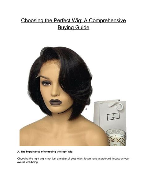 Ppt Choosing The Perfect Wig A Comprehensive Buying Guide Powerpoint Presentation Id 12505395