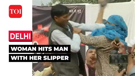 Delhi Woman Hits Man With Slippers After His Son Married Her Daughter