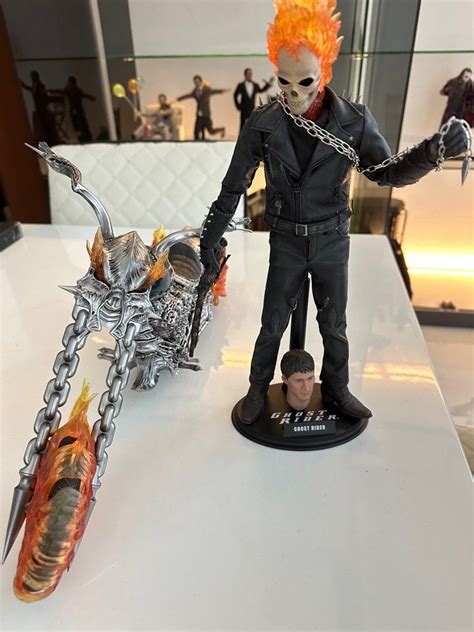 Cheap Clearance Hot Toys MMS The Ghost Rider With Hellcycle Figure Hobbies Toys