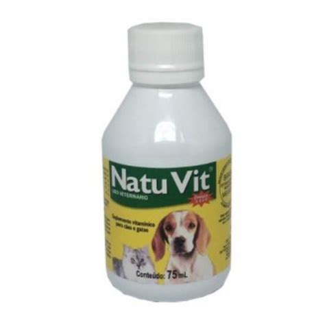 Vitamina Natu Vit Cão Gato Ômega 3 e 6 75ml Pet Bem Viver