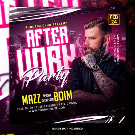 Premium Psd Night Club Party Flyer Social Media Post