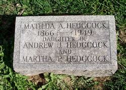 Matilda Amanda Tillie Hedgcock 1866 1949 Memorial Find A Grave