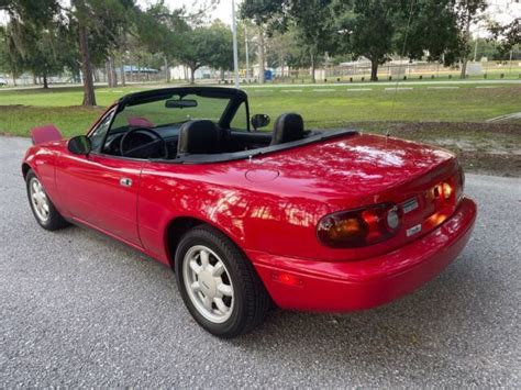 Mazda Mx Miata Convertible Red Rwd Manual Classic Mazda Mx