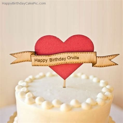 ️ Heart Happy Birthday Cake For Orville