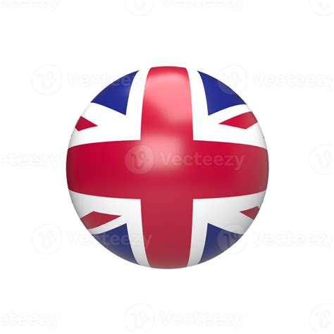 bandera de inglaterra en esfera. renderizado 3d 12794699 PNG