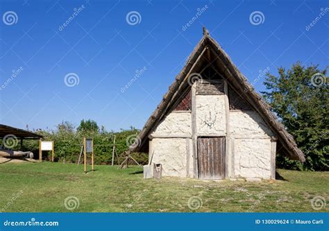 Reconstruction Of A Neolithic House Stock Photo | CartoonDealer.com ...