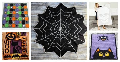 Halloween Blanket Free Crochet Pattern and Paid - Cool Creativities