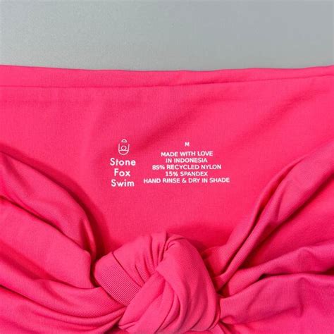 Stone Fox Swim Swim Stone Fox Swim Lele Top River Bottom 2piece Bikini Set In Sunset Pink