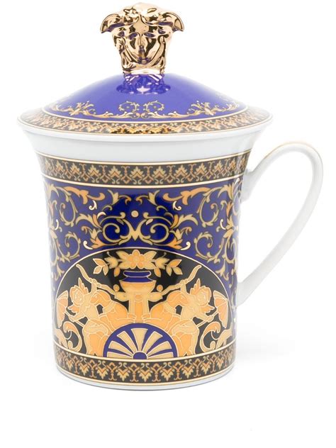 Versace X Rosenthal Medusa Blue Mug Farfetch