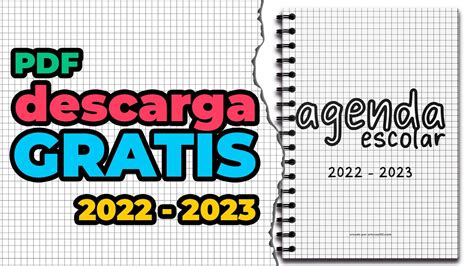 Agenda Escolar 2022 2023 Pdf Para Imprimir En A5 Bullet Journal Para