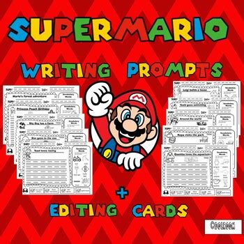 Super Mario Writing Prompts And Editing Task Cards By Dol Room Tpt