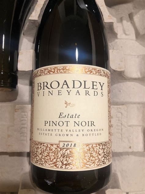 Broadley Vineyards Pinot Noir Claudia S Choice Usa Oregon